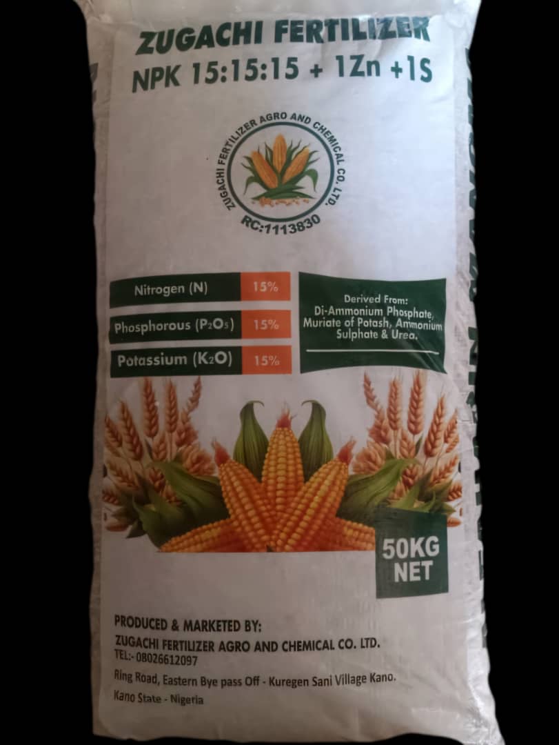 NPK 15-15-15 +1Zn + 1S